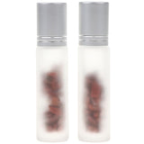 Maxbell Maxbell 2Pcs Empty 10ML Frosted Glass Essential Oil Roller Bottle Red Jasper