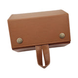 Maxbell Travel Sunglasses Organizer Sturdy Hanging Men Women Eyeglasses Storage Box Brown