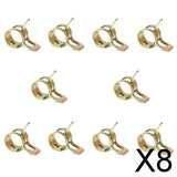 Maxbell 8x10x Spring Clip Fuel Hose Line Water Pipe Air Tube Clamps Fastener 6mm