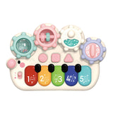 Maxbell Light up Music Baby Toys Early Learning Cartoon for Toddlers Babies Birthday white