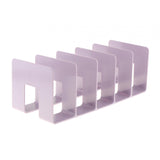 Maxbell Maxbell Acrylic Desk Organizer Five Frame Compact Book Stand for Study Room Table Bookshelf Violet