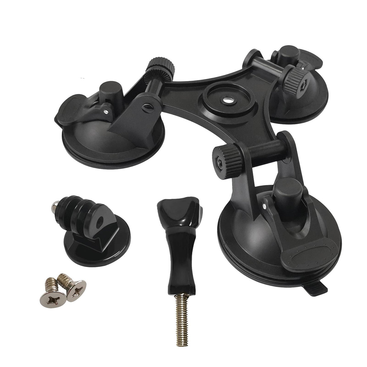 Maxbell Action Camera Suction Cup Car Mount with Adapter for Stainless Steel Surface With screw rod