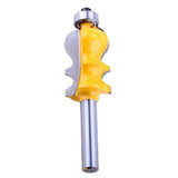 Maxbell Carbide 8mm Shank Molding Router Bits Wood Milling Cutter Durable Power Tools 1-3/8 Inch Cutting Length - Aladdin Shoppers