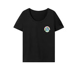 Maxbell Maxbell Women's T Shirt Summer Clothing Stylish Crew Neck Tee for Trip Office Travel S Black