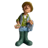 Maxbell Resin Figure Statue Person Sculpture Bedroom Cabinet People Worker Figurine