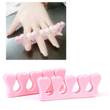 Maxbell Soft EVA Foam Toe Separator Toes Spacer for Manicure Pedicure Home Salon Use Pack of 10PCS Pink