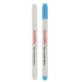 Maxbell 2pcs 1mm Water Erasable Soluble Pen Vanishing Fabric Marker Blue White