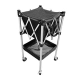 Maxbell Tennis Ball Basket Cart Foldable Pickleball Storage Cart for Clubs Playrooms