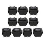 Maxbell 10x 6Pin Car On/Off/On Momentary Power WindowRocker Switch 250V/10A 125V/15A