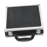 Maxbell Billiard Ball Storage Box Sports PU Leather Aluminum Pool Ball Carrying Case 25cmx25cmx7.5cm