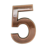 Maxbell 2pcs Copper Plastic Self-Adhesive Sticky Home Hotel Office Door Number Sign