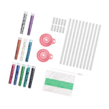 Maxbell Glitter Bracelet Making Handmade Girls Bracelet Making Set for Birthday Gift