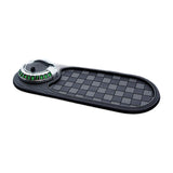Maxbell Multifunction Car Anti Slip Mat Automotive PVC Nonslip Pad Auto Phone Holder Gray Grid Argent