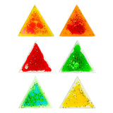 Maxbell 6 Pieces Sensory Soft Gel Liquid Toys Fidget Liquid Motion Toys for Children Triangle