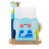 Maxbell Maxbell Kids Toothbrush Cup Toothpaste Holder Set with 3 Minutes Timer Elephant