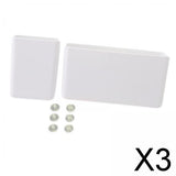 Maxbell 3xPhone Holder for Beach Tote Portable Elegant Hanging Insert Travel Organizer white