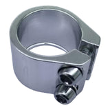 Maxbell Bicycle Seat Post Clamp Easy Installation 1.13 inch Road Bike Seatpost Clamp Silver