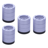 Maxbell 4Pcs Washing Machine Foot Pads Reduce Noise Anti Walk Round Furniture Risers 8.5cm High