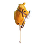 Kids Riding Toy with Cord Plush Head, & Wheels for Children Ages 3+