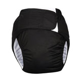 Maxbell Adult Cloth Diaper Elastic Undewears for Elderly Woman and Man Senior People Black