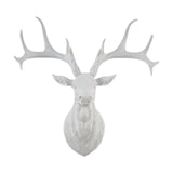 Maxbell Deer Head Wall Sculpture Resin Deer Head Sculpture for Sofa Background white