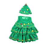 Maxbell Children Cosplay Set Xmas Tree Clothes Decoration Dress up Photo Props Height 130cm