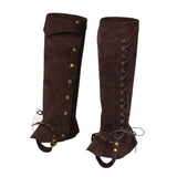Maxbell Pirate Boot Covers Cosplay Leg Gaiters for Horseback Riding Anime Convention Coffee