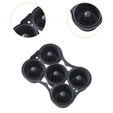Maxbell Silicone Donut Pan Food Grade Nonstick for Air Fryer for Cake Biscuit Muffin Gray