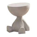 Maxbell Side End Table with Storage Bedroom Statue Farmhouse Small Cute Coffee Table Gray