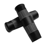Maxbell Motorcycle Handle Grips for 1 inch Handlebars TPU Covers Black Gray