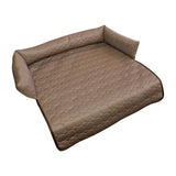 Maxbell Summer Cooling Dog Bed with Pillow Washable Cat Pad for Small Dogs Home Cats 90cmx18cm coffee