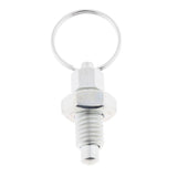 2 Pieces Stainless Steel Non Lock-Out Indexing Plunger with Pull Ring M8&M12