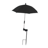 Maxbell Plant Umbrella Canopy Ground Insert Multipurpose Lightweight Garden Umbrella Black