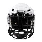 Maxbell 2xAdjustable Ice Hockey Helmet & Face Mask Combo for Men & Women White M