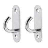 Maxbell 4pcs M8 Wall Mount Hook Stainless Steel Pad Eye Plate for Yoga Swing Boat