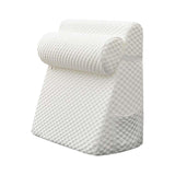 Maxbell Bed Wedge Pillow Back Support Removable Washable Cover Large Elevated Pillow White