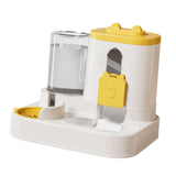 Maxbell Automatic Pet Feeder and Waterer for Indoor Cats and Small Dogs Puppy Kitten Yellow