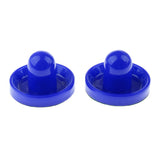 Maxbell Maxbell 2 Pieces Air Hockey Felt Pushers Goalie Handles Paddles Replacement Large Blue