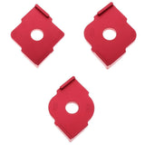 Maxbell Set of 3 Corner Router Templates Wood Letter Ruler Carpenter Handheld Tools