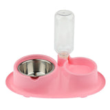 Maxbell Maxbell Pet cat and Dog Double Bowls Integrated Automatic Hydrating Food Bowl Pink