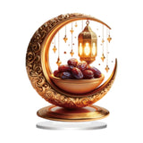 Ramadan Moon Light Acrylic Eid Mubarak Night Light for Party Restaurant Home Style A