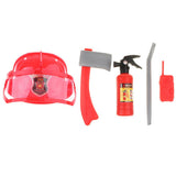 Maxbell Children Fire Chief Role Play Costume Halloween Cosplay Helmet Set 5 Pieces