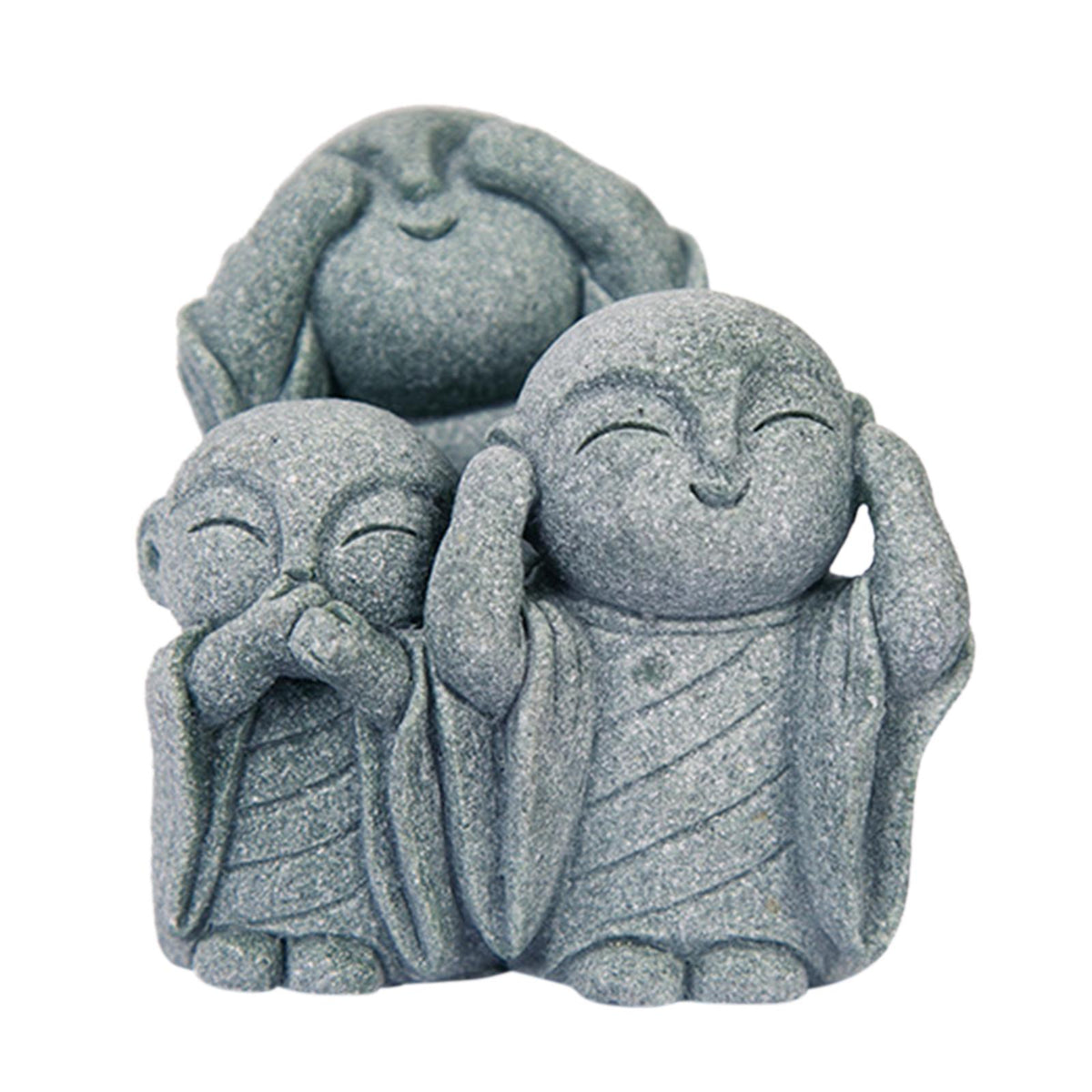 Maxbell Maxbell Buddha Fish Tank Decorations Sculpture Monk Figurine for Tabletop Car Garden Style B