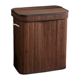 Maxbell Bamboo Laundry Basket Bamboo Storage Basket for Living Room Bathroom College