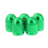 Maxbell 5 Pieces Aluminum Bicycle Bike Schrader Air Valve Dust Cap Cover Green - Aladdin Shoppers