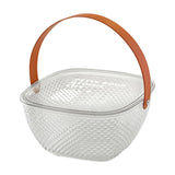 Maxbell Fruit Bowl Breakfast Trays Multifunctional Ornament for Outdoor Home Camping Clear