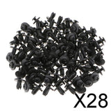 Maxbell 28x100Pcs Plastic Rivets Car Bumper Fender Clips Door Panel Screws 6mm Hole Dia
