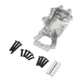 Maxbell 1/14 RC Car Front Gearbox Lower Cover Sturdy Upgrade for 14209 14210 Crawler Silver