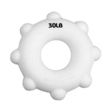Maxbell Maxbell Silicone Forearm Wrist Finger Exerciser Hand Grip Strengthener Gripper Ring White