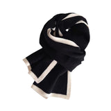 Maxbell Women Scarf Neck Scarf Ladies Scarf Cold Weather 175 cm Soft Gift Knit Scarf Black